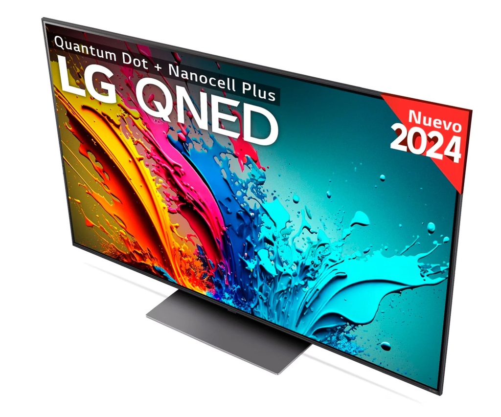 LG 55QNED87T6B, TV QNED 55", UHD 4K, procesador inteligente 4K α8, Smart TV, DVB-T2 (H.265), negro