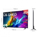 LG 86QNED80T6A, 86" 4K QNED, Smart TV, HDR10, WebOS24, Serie 80, procesador inteligente, Dolby Digital Plus, negro
