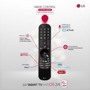 LG 86QNED80T6A, 86" 4K QNED, Smart TV, HDR10, WebOS24, Serie 80, procesador inteligente, Dolby Digital Plus, negro