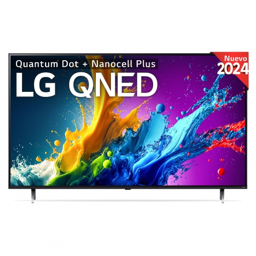 LG 75QNED80T6A, 75", 4K QNED, Smart TV, HDR10, WebOS24, Serie 80, Procesador Potente e Inteligente, Dolby Digital Plus, Alexa/Google Assistant, Negro