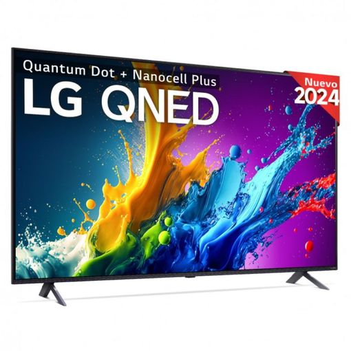 LG 50QNED80T6A, TV QNED 50" UHD 4K, procesador inteligente 4K α5, Smart TV, DVB-T2 (H.265), negro