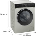 Siemens WG56H2AXES, lavadora de carga frontal, 10 kg, 1600 r.p.m., acero antihuellas, iQ300