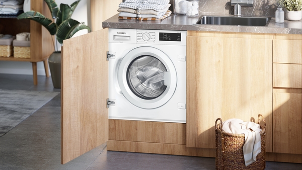 Siemens WI12W327ES, lavadora integrable, 8KG, 1200 RPM, iQ500