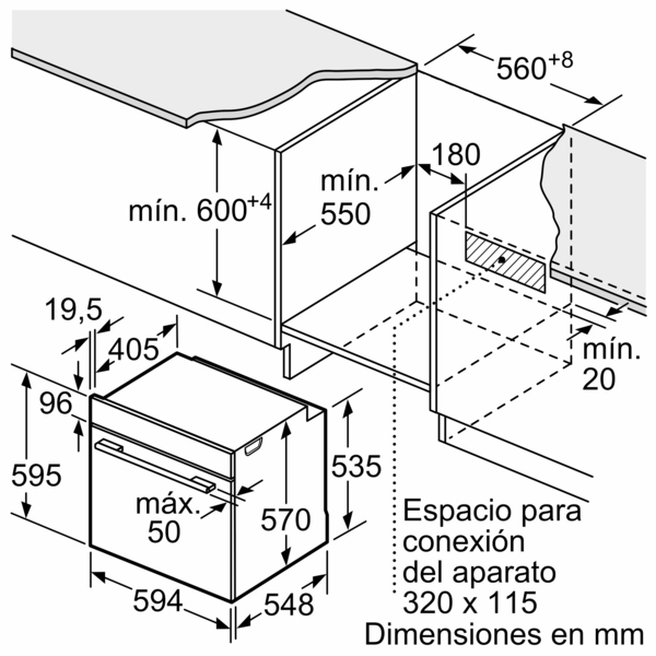 Siemens HB537GES3, horno pirolítico, 60 x 60 cm, acero inoxidable