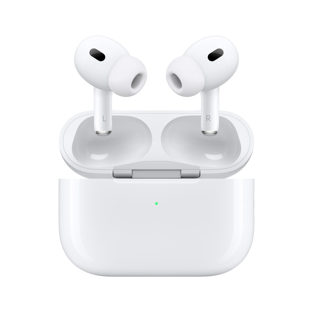 Auriculares inalámbricos Apple AIRPODS PRO,  Sonido envolvente, Chip H2, Llamadas superclaras, Cancelación de ruido, Resistente agua, polvo y sudor, Hasta 30 horas de batería