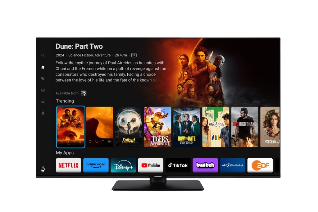 Panasonic TB-50W60AEZ, W60 Series 50 Pulgadas 4K Ultra HD LED Smart TV, 2024, TiVo, 4K Colour Engine, Dolby Vision y Atmos