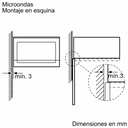 Siemens BF520LMA1, microondas integrable, 38 x 60 cm, negro, iQ300