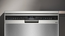 Siemens SN25EI13CE, lavavajillas de libre instalación, 60 cm, acero cepillado antihuellas, iQ500