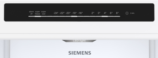 Siemens KG36N2WCF, frigorífico combinado de libre instalación, not frost 186 x 60 cm, blanco
