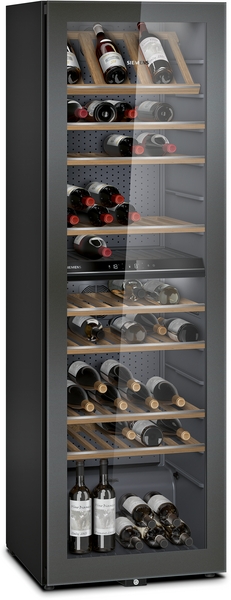 Siemens KW36KATGA, vinoteca libre instalación, 186x60 cm, negro, iQ500