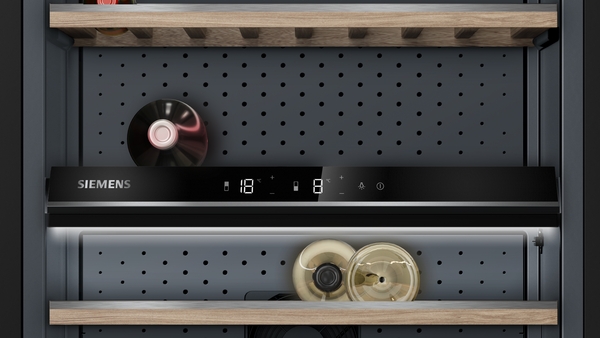 Siemens KW36KATGA, vinoteca libre instalación, 186x60 cm, negro, iQ500