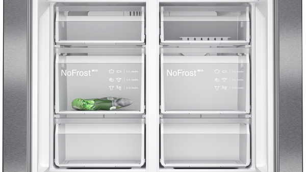 Siemens KF96NAXEA, frigorífico americano, 183 x 90.5 cm, XXL, black stainless steel, iQ300, clase E