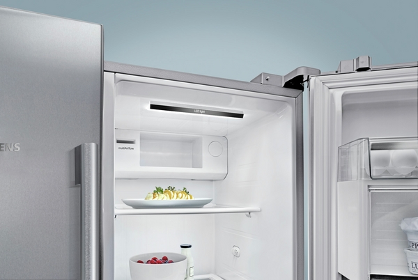 Siemens KF96DAXEA, frigorífico americano, dispensador con toma de agua, 4 puertas, No Frost, 183 x 90,5 cm, black inox, iQ500, clase E