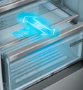 Siemens KF96DAXEA, frigorífico americano, dispensador con toma de agua, 4 puertas, No Frost, 183 x 90,5 cm, black inox, iQ500, clase E