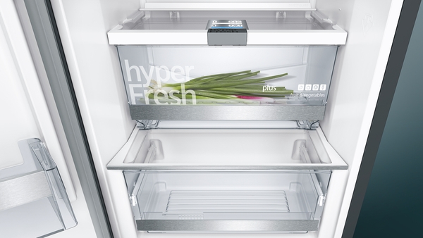 Siemens KS36VAXEP, frigorífico una puerta, NoFrost, black inox, iQ500, clase E
