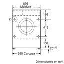 Siemens WK12D322ES, lavadora secadora  7/4 kg, integración, iQ300