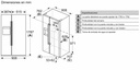 Siemens KA93DAIEP,  frigo americano side by side, 178.7 x 90.8 cm, XXL, inox, dispensador, iQ500, clase E