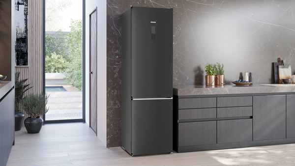 Siemens KG39NAXCF, frigorífico combinado de libre instalación, black inox , 203 x 60 cm, IQ500, clase C