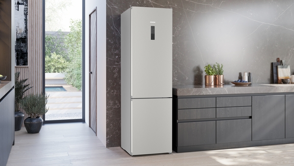 Siemens KG39NXIBF, frigorífico combinado de libre instalación, inox, 203 x 60 cm, iQ300, clase C