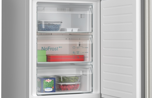Siemens KG39NXIBF, frigorífico combinado de libre instalación, inox, 203 x 60 cm, iQ300, clase C