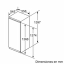 Siemens KI51FADE0, frigorífico integrable, 140 x 56cm, cierre Softclose, puerta fija, iQ700, clase E