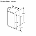Siemens KI41RADD1, frigorífico integrable, 122.5 x 56cm, blanco, cierre SoftClose, iQ500, clase D