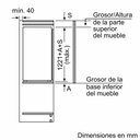 Siemens KI41RADD1, frigorífico integrable, 122.5 x 56cm, blanco, cierre SoftClose, iQ500, clase D