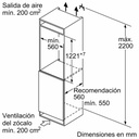 Siemens KI41RADD1, frigorífico integrable, 122.5 x 56cm, blanco, cierre SoftClose, iQ500, clase D