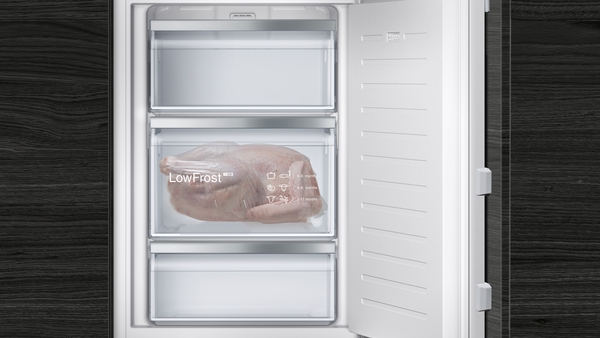Siemens GI21VAFE0, congelador integrable, puerta fija, 87.5 x 55,8cm, iQ300, clase E