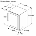 Siemens KU21WAHG0, vinoteca integrable, puerta de cristal, 32 x 60cm, iQ500, clase G