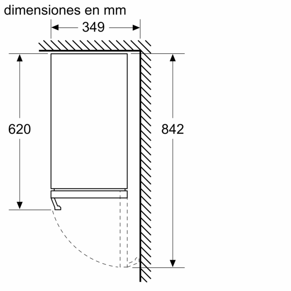 Siemens KU20WVHF0, vinoteca integrable, puerta de cristal, 82 x 30 cm, iQ500, clase F