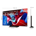 LG OLED65C44LA 65", OLED 4K, Smart TV, WebOS24, Dolby Vision, Dolby Atmos, 144 Hz, AMD FreeSync, negro