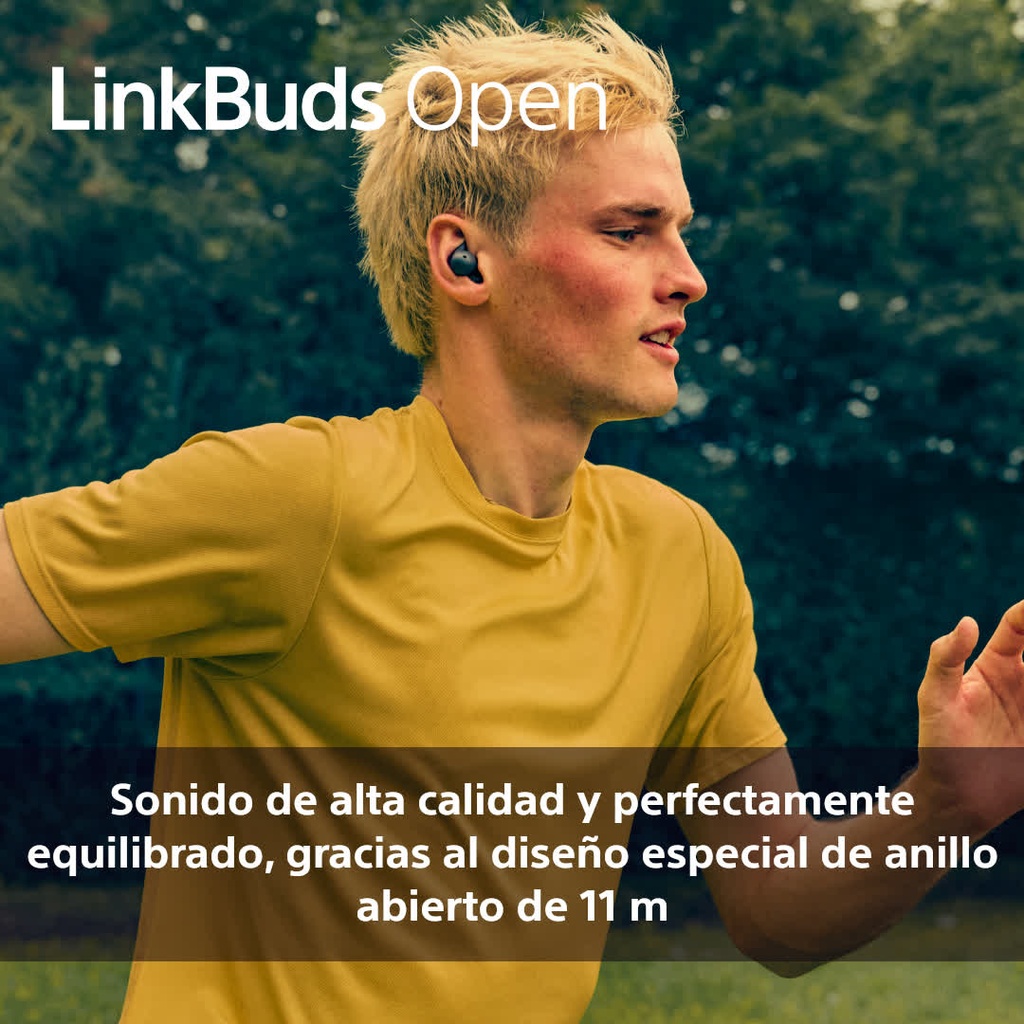 Auriculares Inalámbricos Linkbuds Open WFL910, Inteligentes y ligeros, Manos libres, 360 Spatial Sound, Batería 8h