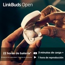 Auriculares Inalámbricos Linkbuds Open WFL910, Inteligentes y ligeros, Manos libres, 360 Spatial Sound, Batería 8h