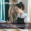Auriculares Inalámbricos Linkbuds Open WFL910, Inteligentes y ligeros, Manos libres, 360 Spatial Sound, Batería 8h