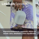 Altavoz inálambrico Linkbuds Speaker, SRSLS1,  Gran calidad, pequeño e inteligente, Bluetooth, Auto play, Resistente a salpicaduras, Base de carga, Batería hasta 25h