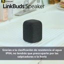 Altavoz inálambrico Linkbuds Speaker, SRSLS1,  Gran calidad, pequeño e inteligente, Bluetooth, Auto play, Resistente a salpicaduras, Base de carga, Batería hasta 25h