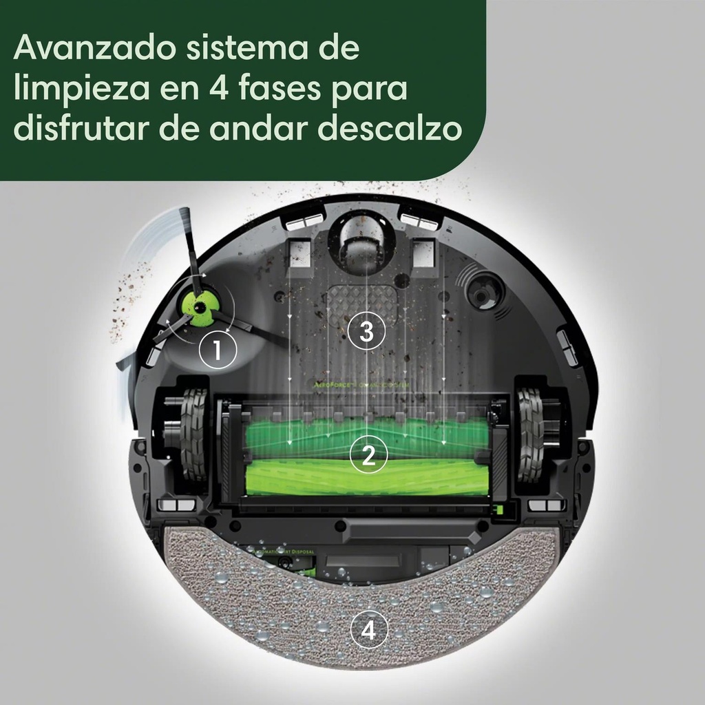 Roomba X085840, J10 Max Combo, friega suelos, iRobot, base AutoWash