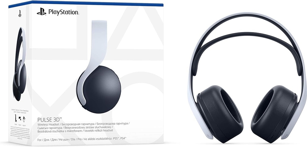 Auriculares gaming - SONY Pulse 3D, Circumaurales, Bluetooth, Blanco