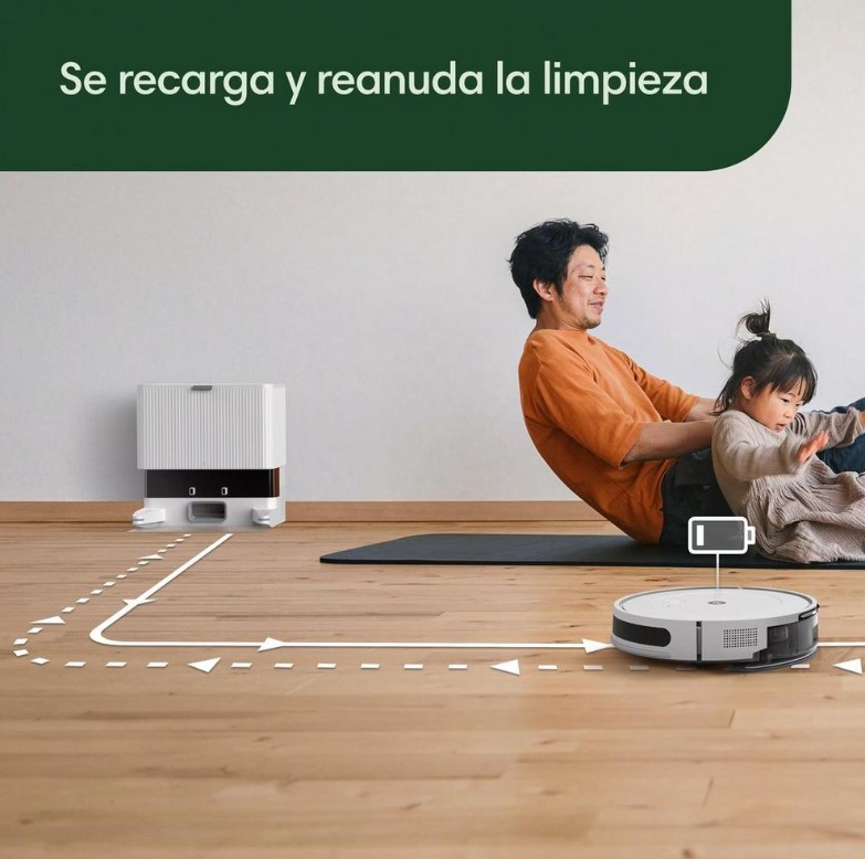 Roomba Y051240, Combo 2 Essential, aspira y friega suelos, iRobot, blanco, AutoEmpty