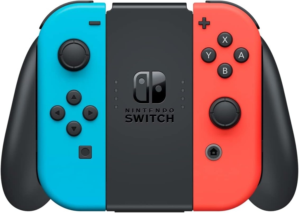 Videoconsola - Nintendo Switch OLED, 7", Joy-Con, 64 GB, Azul y Rojo Neón