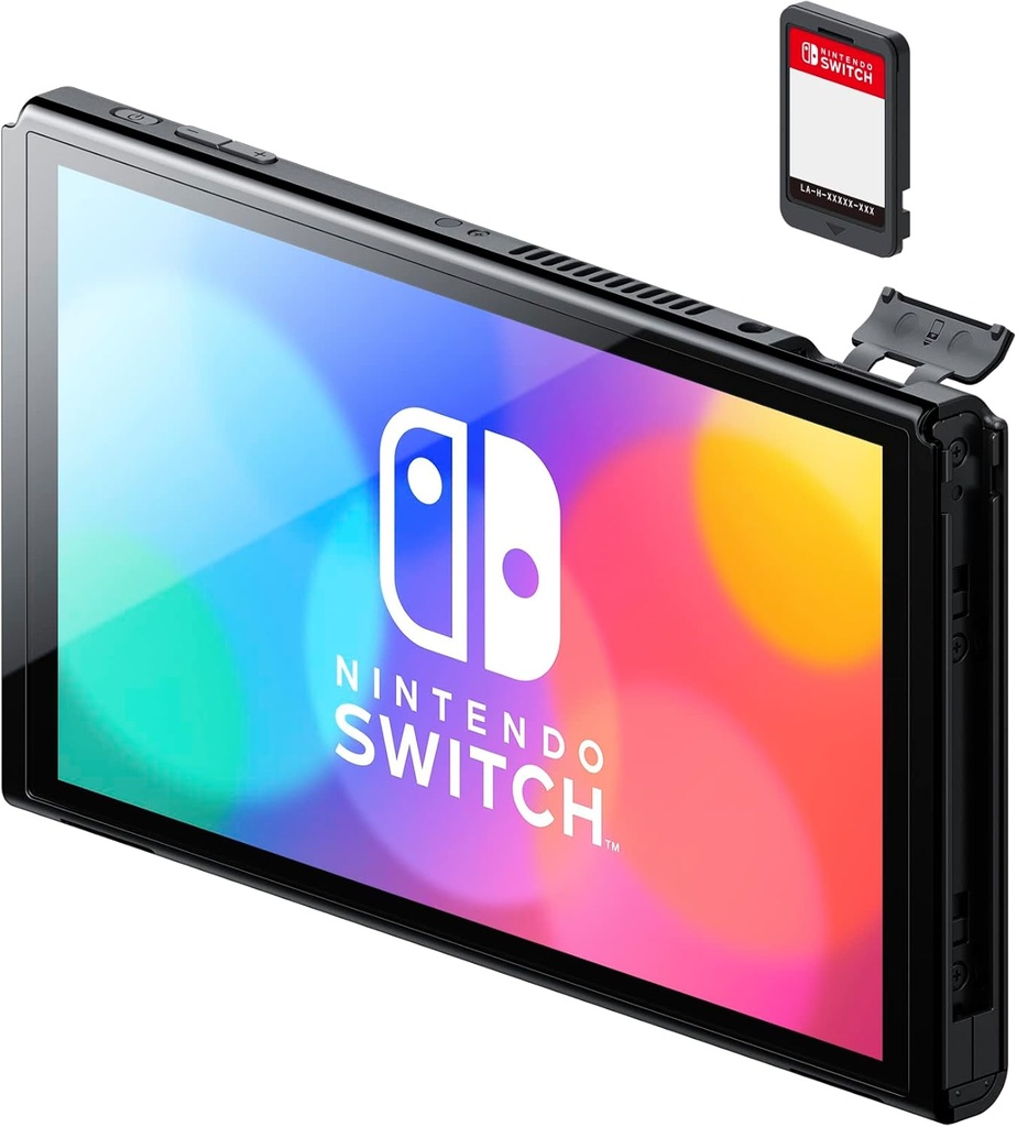 Videoconsola - Nintendo Switch OLED, 7", Joy-Con, 64 GB, Azul y Rojo Neón