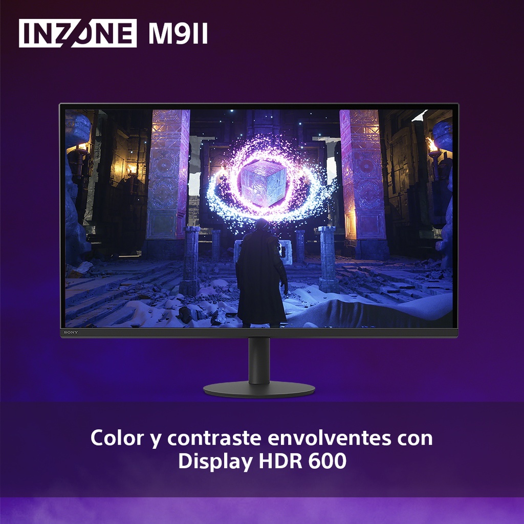 Monitor Gaming SONY INZONE M9 II, SDM27U9M2, Pantalla 27" 4K IPS, Tecnología Full Array, Frecuencia de hasta 160Hz, Tiempo de respuesta 1ms, Perfecto para PS5