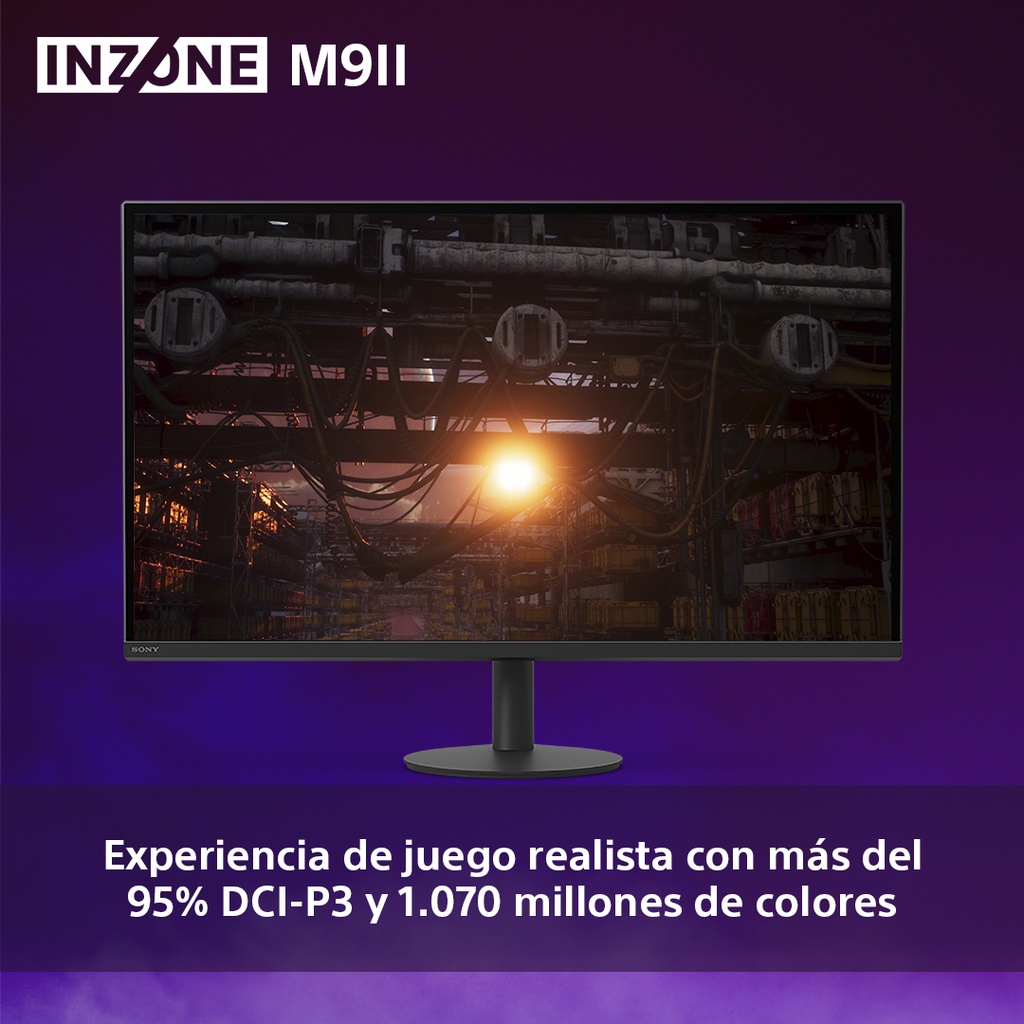 Monitor Gaming SONY INZONE M9 II, SDM27U9M2, Pantalla 27" 4K IPS, Tecnología Full Array, Frecuencia de hasta 160Hz, Tiempo de respuesta 1ms, Perfecto para PS5
