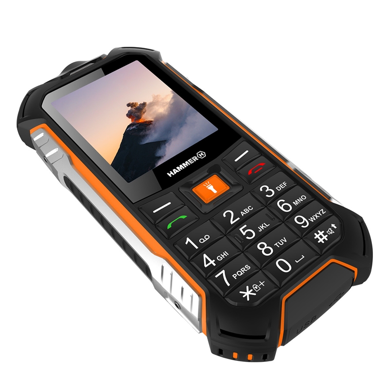 Teléfono rugerizado, Hammer BOOST LTE, Pantalla 2,4"IPS, Camara 2mpx, BT, Dual Sim, Batería 3500mAh