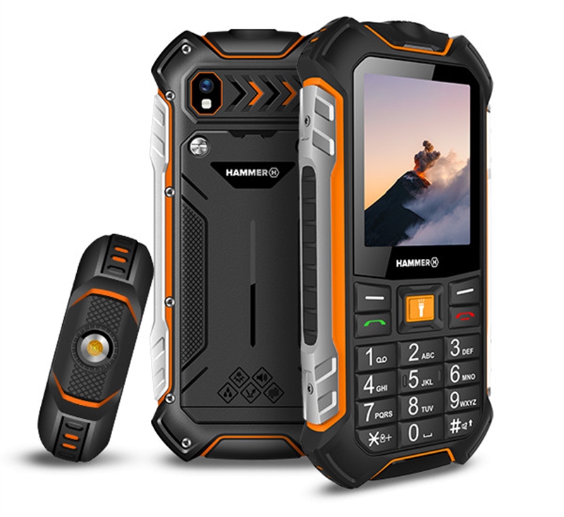 Teléfono rugerizado, Hammer BOOST LTE, Pantalla 2,4"IPS, Camara 2mpx, BT, Dual Sim, Batería 3500mAh