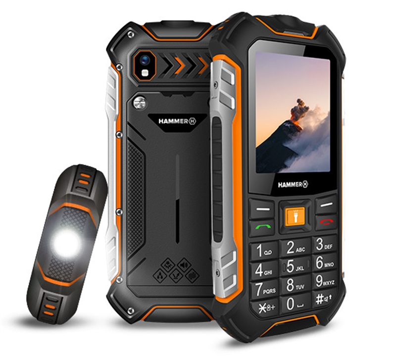 Teléfono rugerizado, Hammer BOOST LTE, Pantalla 2,4"IPS, Camara 2mpx, BT, Dual Sim, Batería 3500mAh