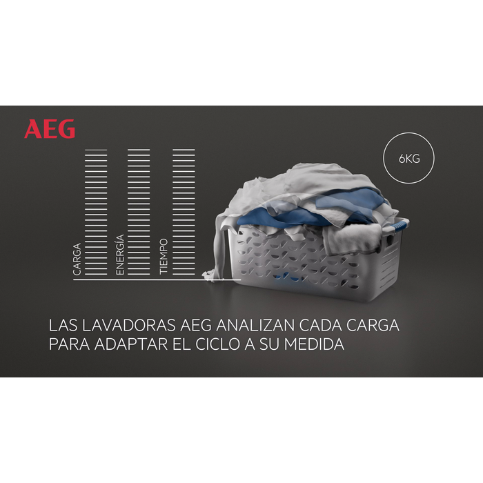 AEG LFR8314L6O, lavadora carga frontal, 10KG, 1400 rpm, OköMix, serie 8000, PowerCare, 10kg, clase A - 25%