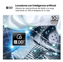 LG F4X1008NWH, lavadora eficiente, 8kg, 1400rpm, con vapor, serie 100, tapa desmontable, clase A