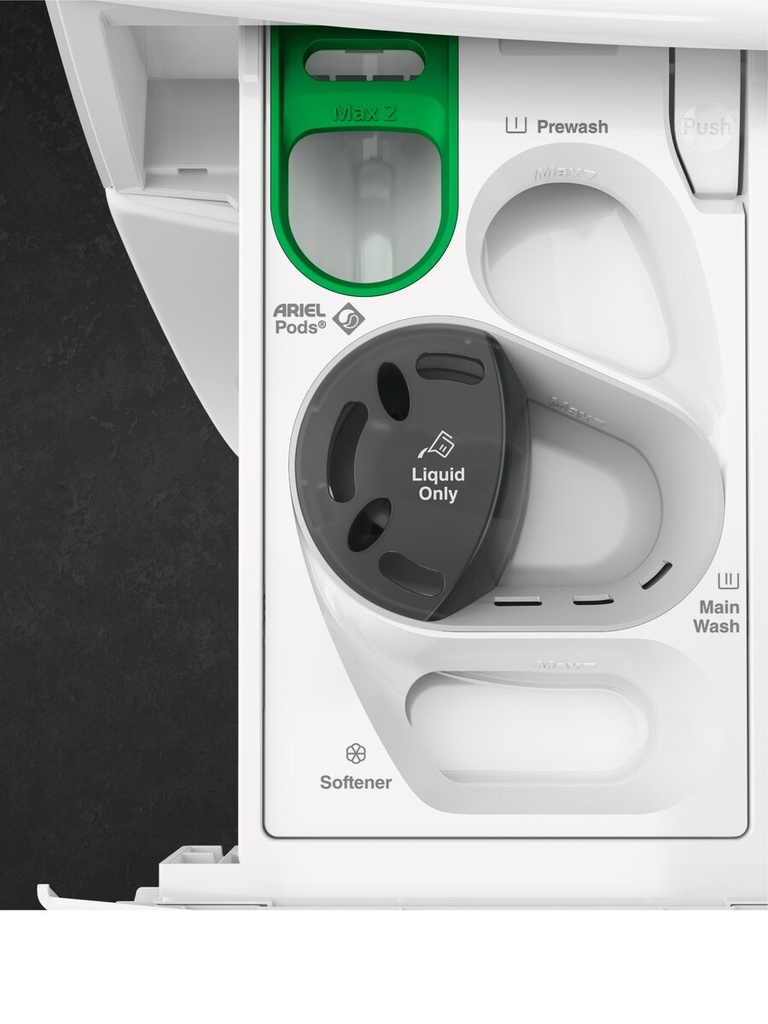 AEG LFR7184N2V, lavadora de carga frontal, 8kg, 1400 rpm, libre instalación, función vapor, lavado rápido